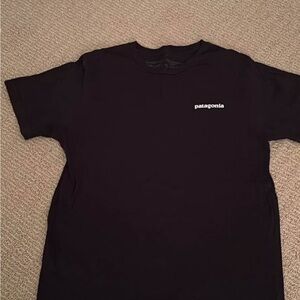 Patagonia Black Short-Sleeve Logo Tee
